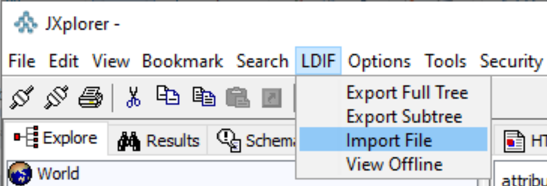 LDAP JXP
