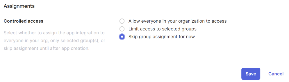 Okta Group Assignment
