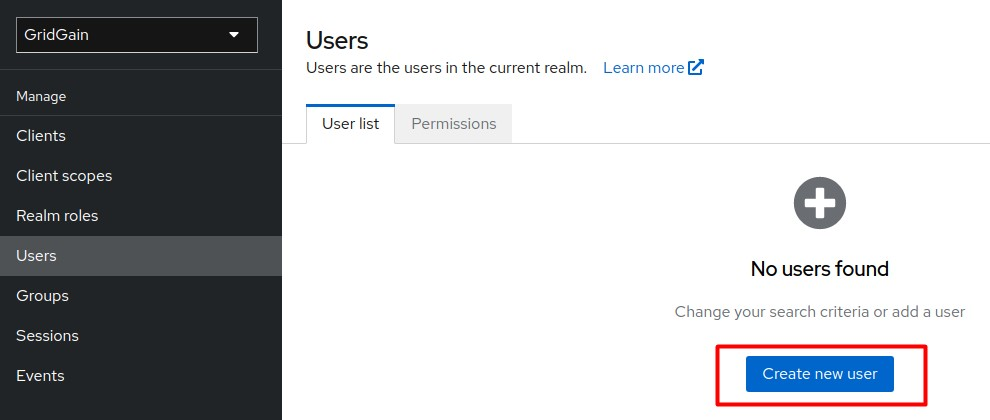 Initiate user creation