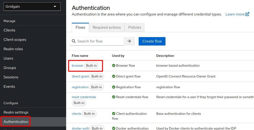 Select Authentication
