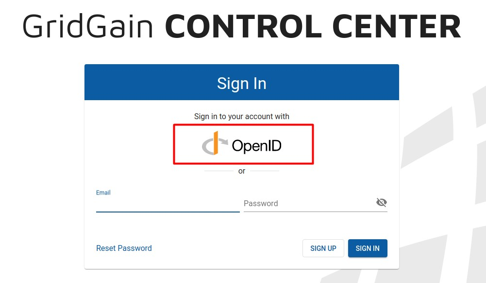 Sign in with OpenID