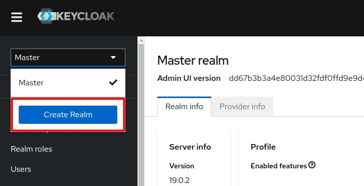 Initiate realm creation