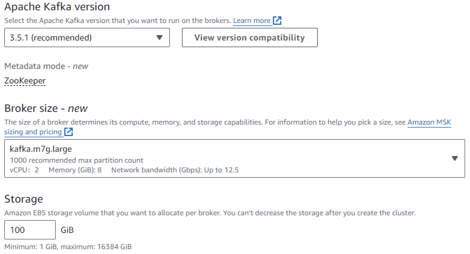 Adjust brokers or storage volume